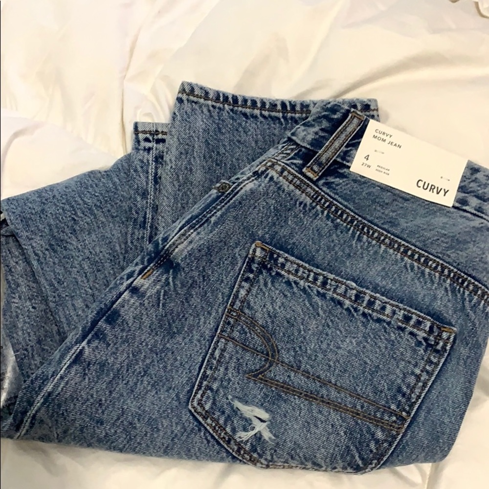 AE curvy mom jeans